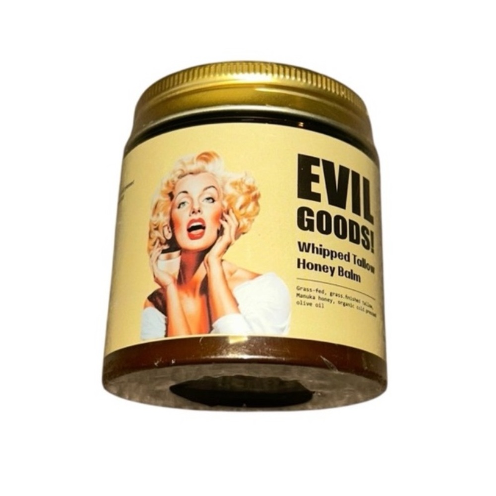 LOT of 2 New Evil Goods Whipped Beef Tallow Honey Balm - Organic Face Cream - Picture 8 of 9